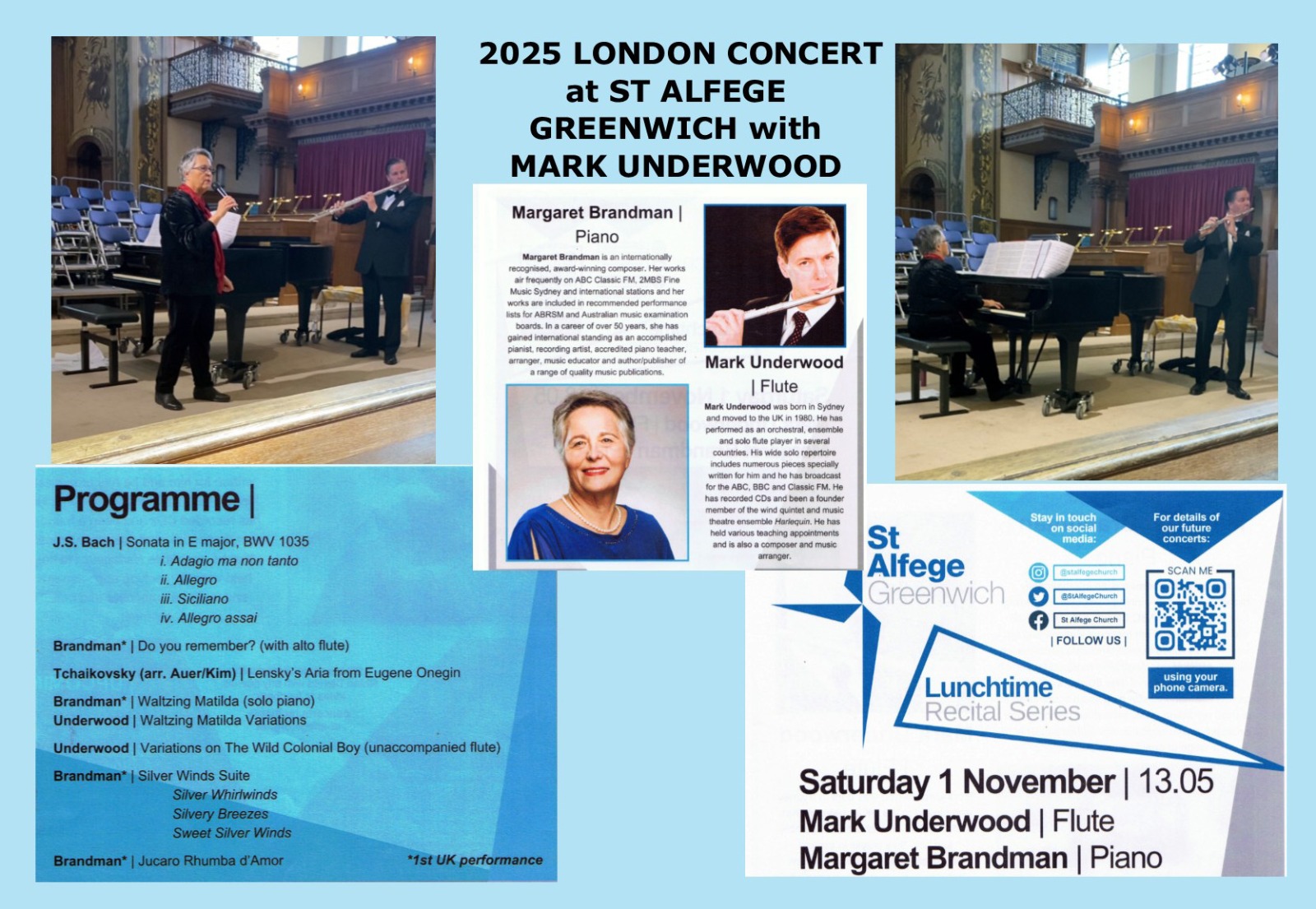 Flute and Piano concert at St Alfege Church